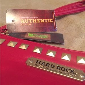 Hard Rock Cafe Red Wristlet